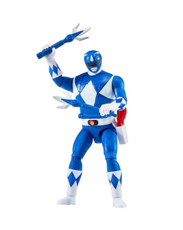 Mighty Morphin Power Rangers Auto Morphin Blue Ranger Figure