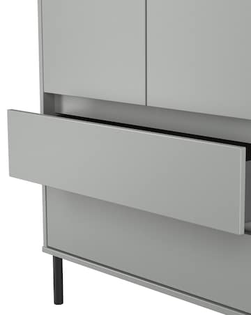 Sloan Ready Assembled 2 Door 2 Drawer Wardrobe