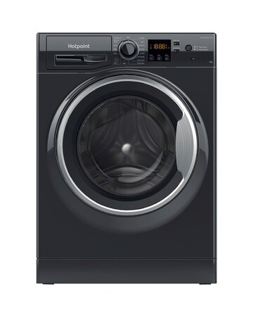 Hotpoint NSWM965CBSUKN, 9kg, 1600rpm Washing Machine - Black + install