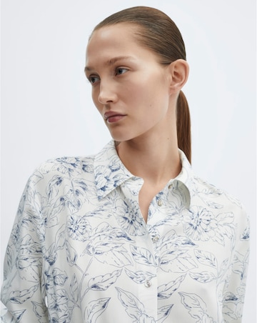 Mango Button Printed Shirt