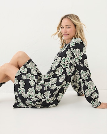 FatFace Spaced Floral Jersey Dress