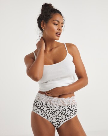 5 Pack Lace Top Full Fit Briefs