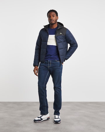 Lacoste Colourblock Padded Hooded Jacket