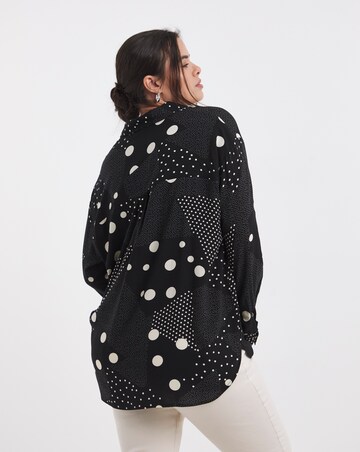 Mono Spot Long Sleeve Relaxed Shirt