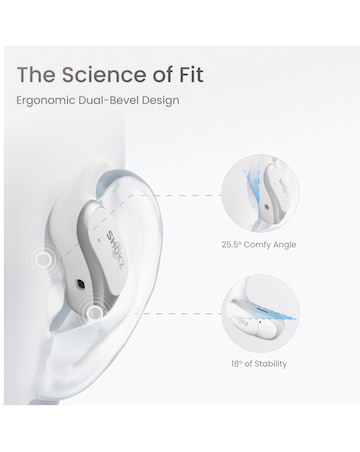 Shokz OpenFit Air True Wireless Open-Ear Earbuds - White