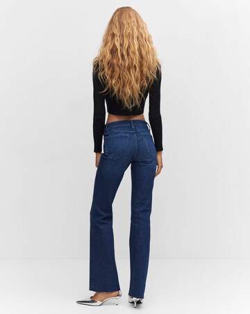 Mango Medium Rise Flared Jeans