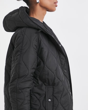 Black Short Quilted Jacket