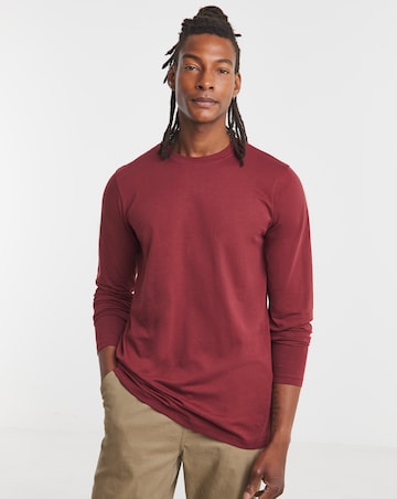 Long Sleeve Crew Neck T-Shirt Long - Port