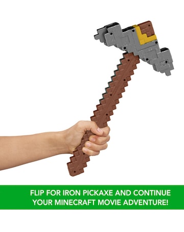 Minecraft Click And Switch Sword And Pickaxe Role-Play 2-In-1 Toy