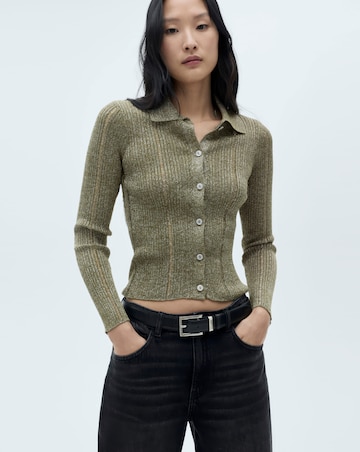 Mango Cotillon Ribbed Cardigan