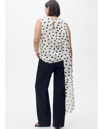 Mango Polka-Dot Blouse