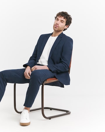 Regular Fit Linen Blend Suit Jacket