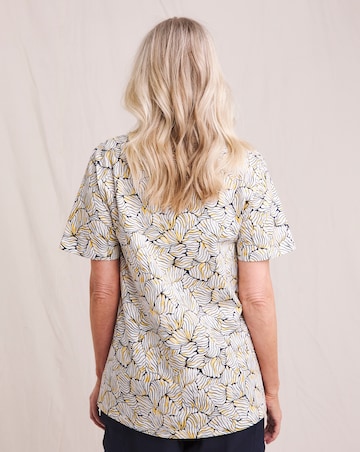 Julipa Pure Cotton V Neck Printed T-Shirt