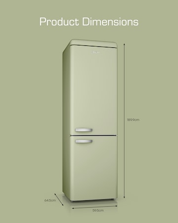 Swan SR11020GNE Retro 60/40 Fridge Freezer - Green