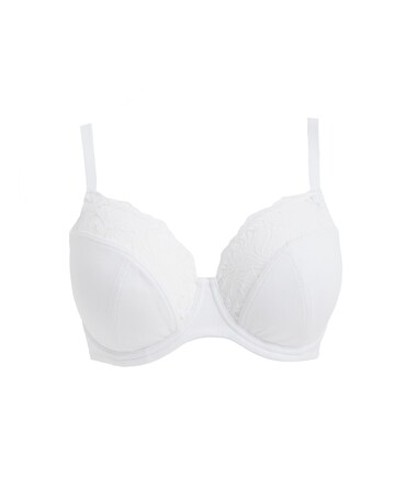 Pretty Secrets 3 Pack Harper Lace Ribbed Full Cup Bras B-G Navy/White/Grey