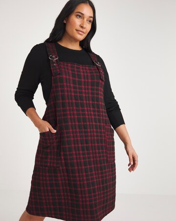 Joe Browns Checked Midi Pinafore Dress