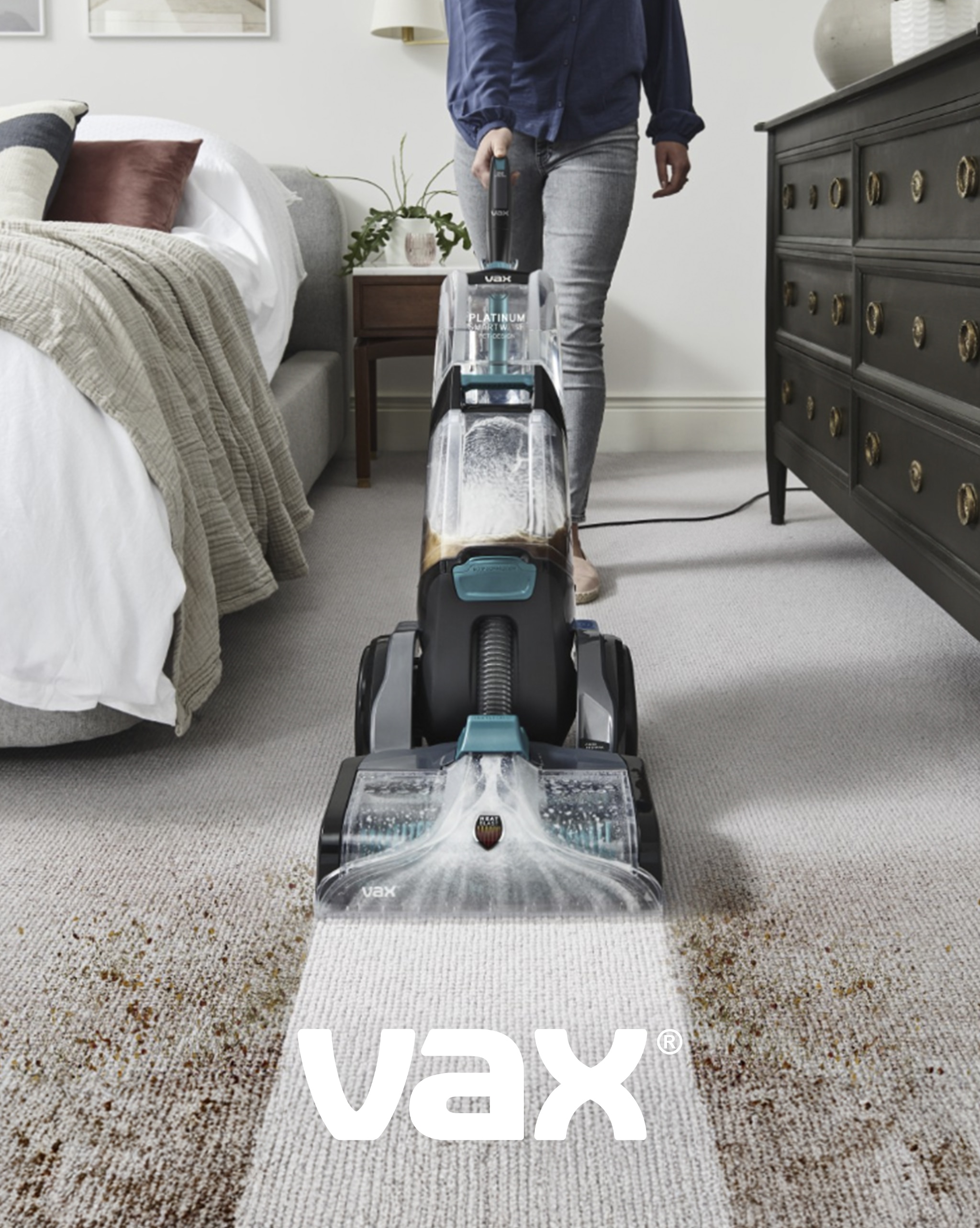 A Vax corded vacuum cleaner.