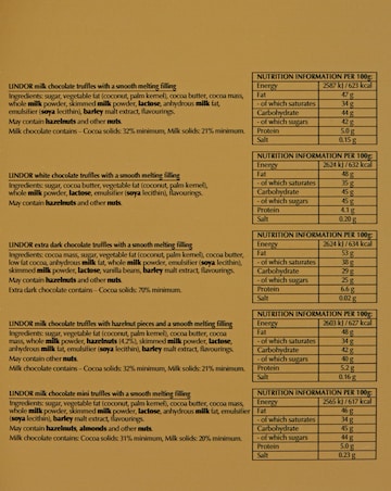 Lindt Lindor Assorted Chocolate Advent Calendar 233g