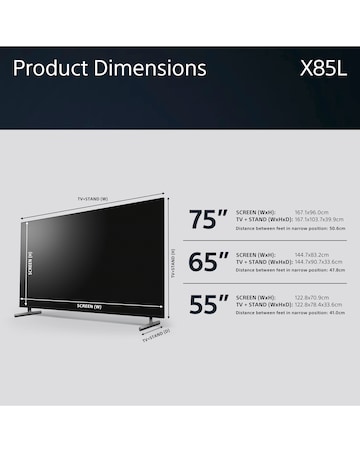 Sony Bravia KD55X85LU 55in 4X85L Smart 4K Ultra HDR LED TV with Google Assistant