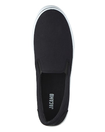 Jack Slip On Canvas Pump Wide Fit