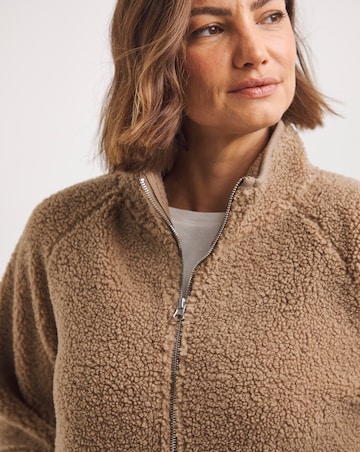 Borg Fleece Zip Up Jacket