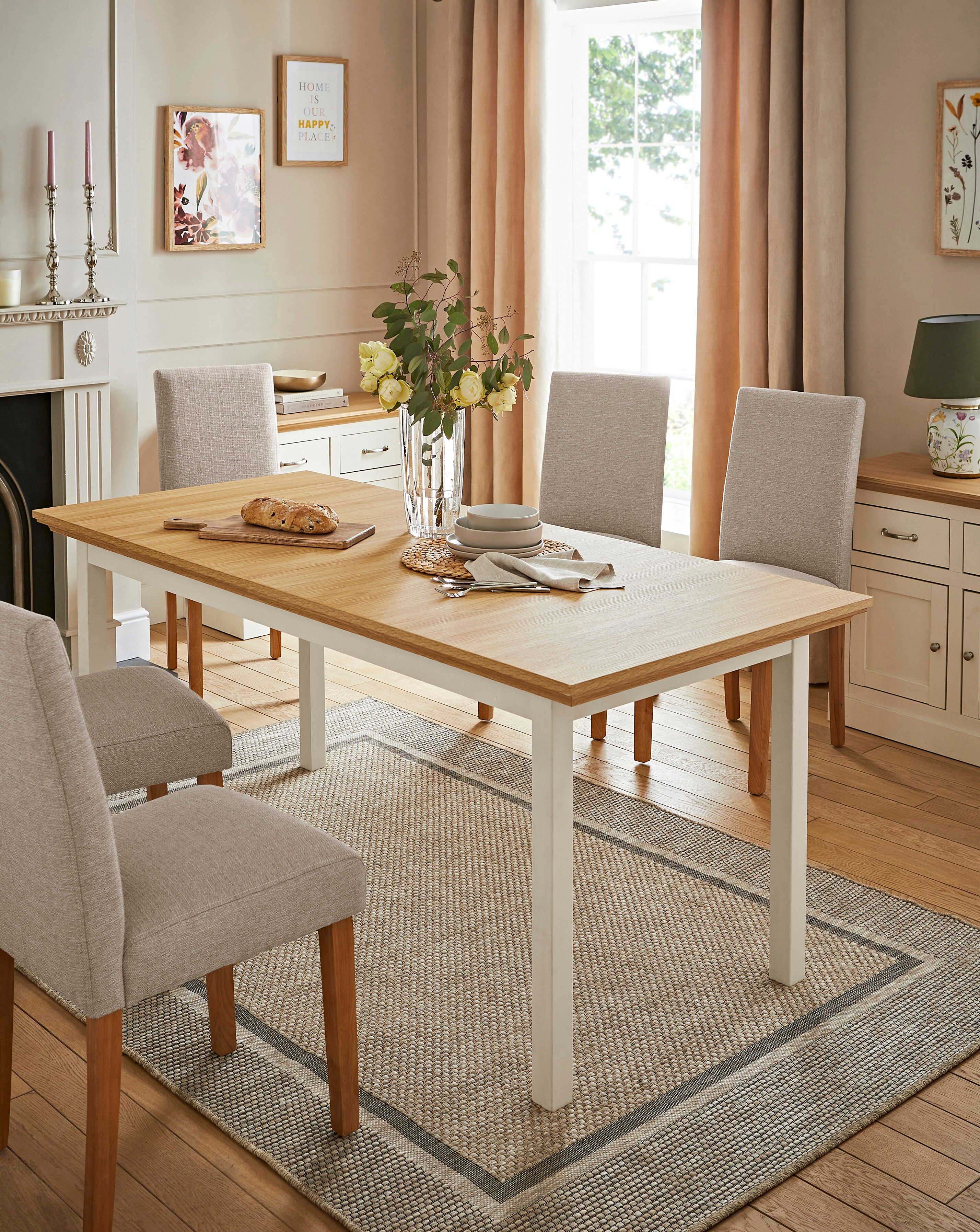 Julipa Ashford Extending 6 to 8 Seater Dining Table | JD Williams