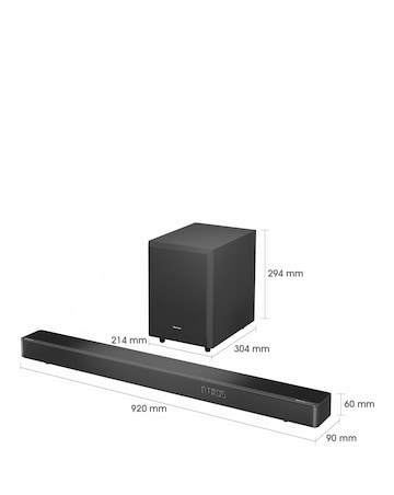 Hisense AX3120G 3.1.2 360W Soundbar with Wireless Subwoofer