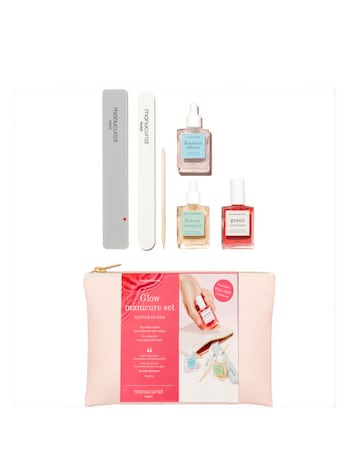 Manucurist 3-step Glow Manicure Set with travel bag
