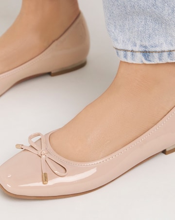 Eva Square Toe Ballerina Shoes Extra Wide EEE Fit Simply Comfort