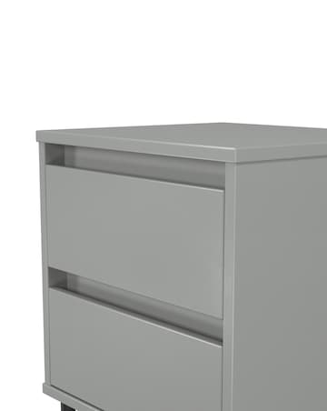 Sloan Ready Assembled 2 Drawer Bedside
