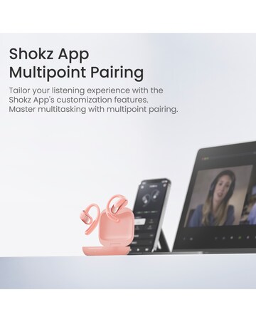 Shokz OpenFit Air True Wireless Open-Ear Earbuds - Pink