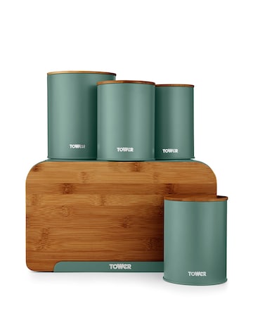 Tower Scandi 5 Piece Storage Set Green