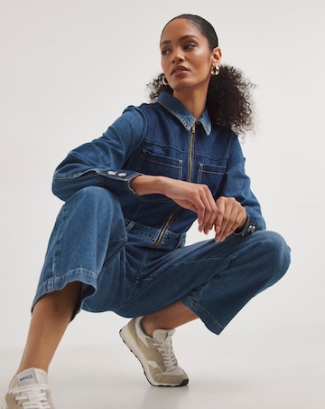 Whistles Elliot Patchwork Denim Boilersuit