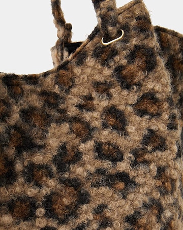 Accessorize Leopard Print Teddy Shoulder Bag