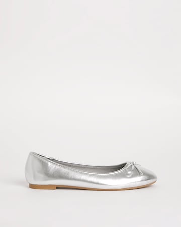 Selena Classic Flat Ballerina Shoes Extra Wide EEE Fit Simply Comfort