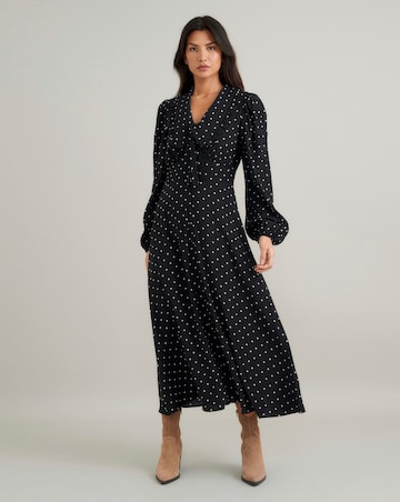 Nobody's Child Otillie Spot Midi Dress
