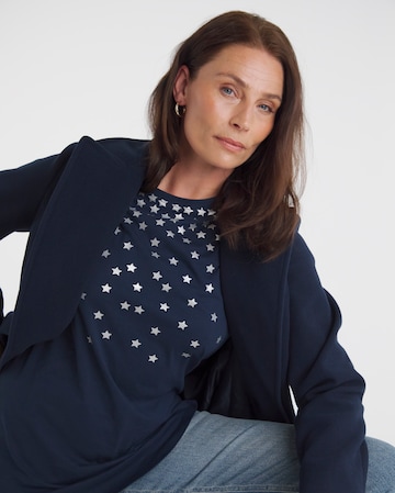 Foil Star Longline Top