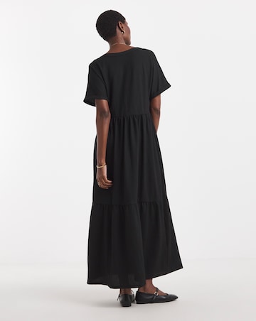 Textured Jersey Smock Dress
