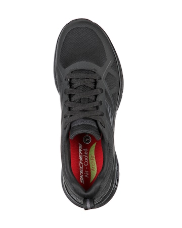 Skechers Lace-Up Athletic Trainers with Arch Fit Support - Black