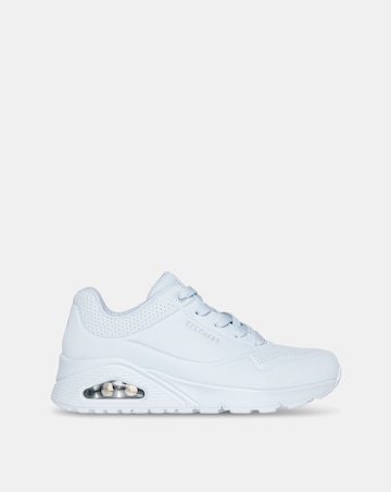 Skechers Light Blue Uno Lace Up Fashion Trainer -Standard Fit (D)
