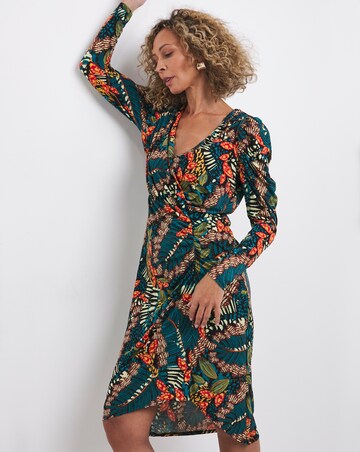 Joanna Hope Luxe Jersey Wrap Midi Dress