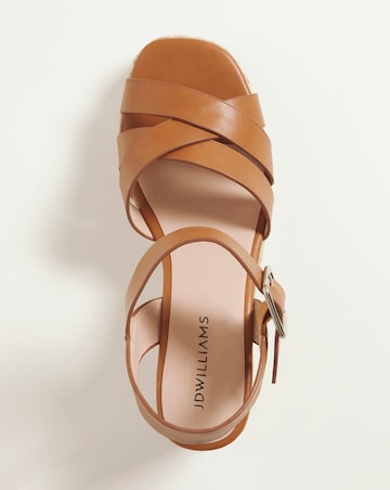 Crossover Espadrille Sandal - Wide Fit (E)