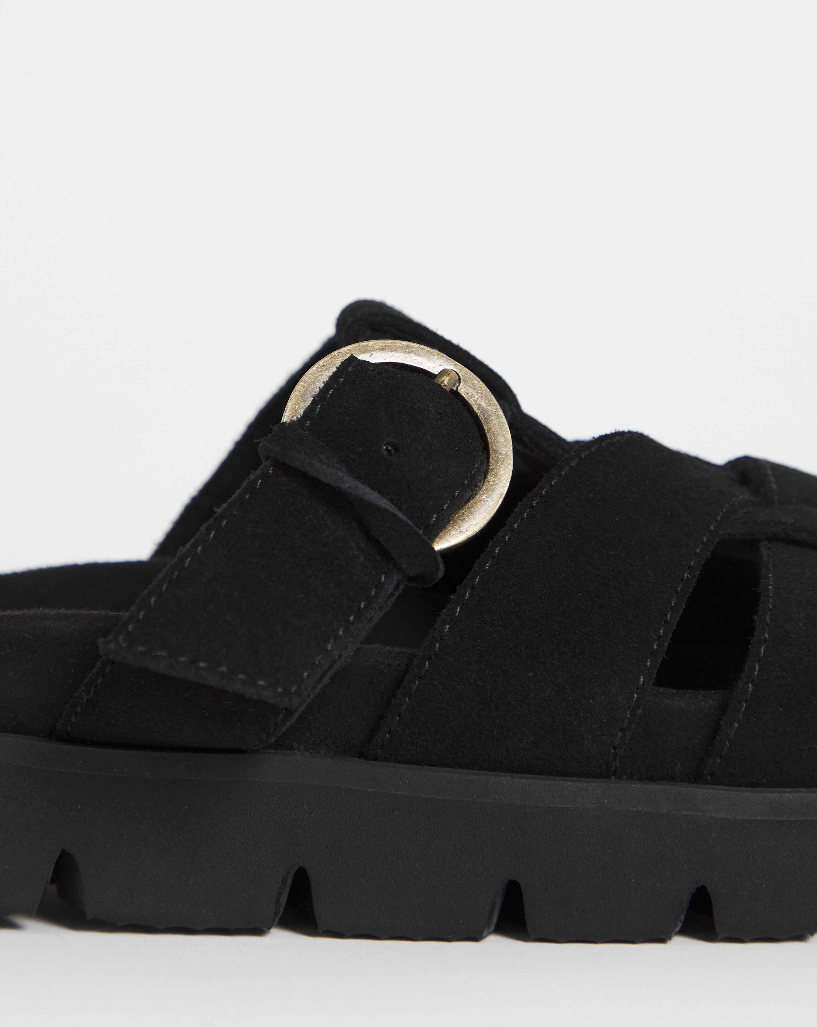 Aziza Suede Woven Closed Toe Mule Shoes - Wide Fit (E) | JD Williams
