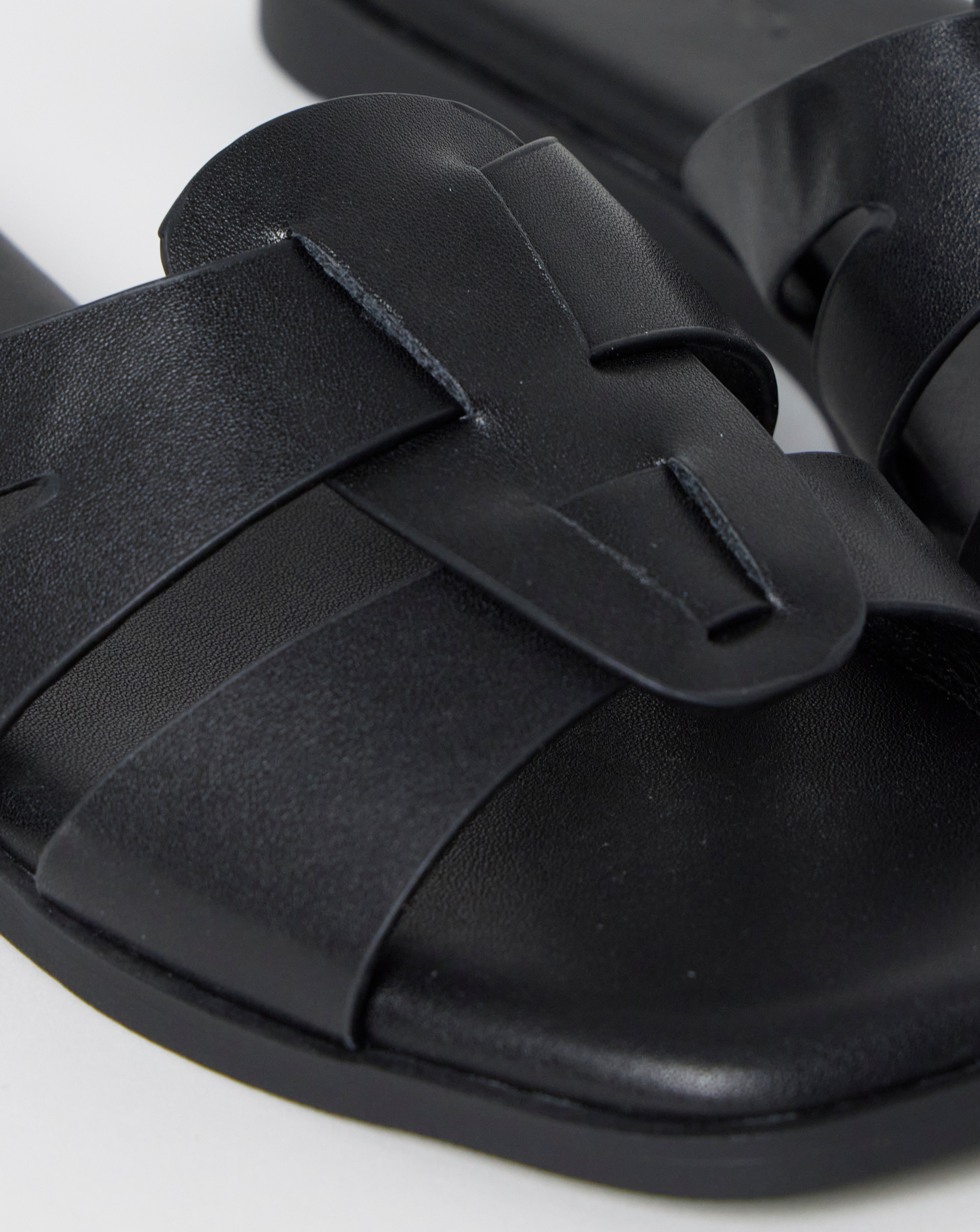 Carla Woven Flat Mule Sandals - Extra Wide Fit (EEE) | JD Williams