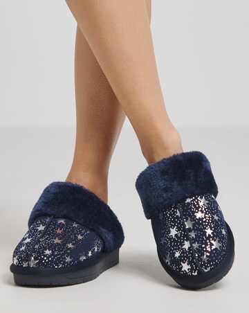 Albza Suede Closed Toe Slippers Extra Wide EEE Fit Simply Comfort