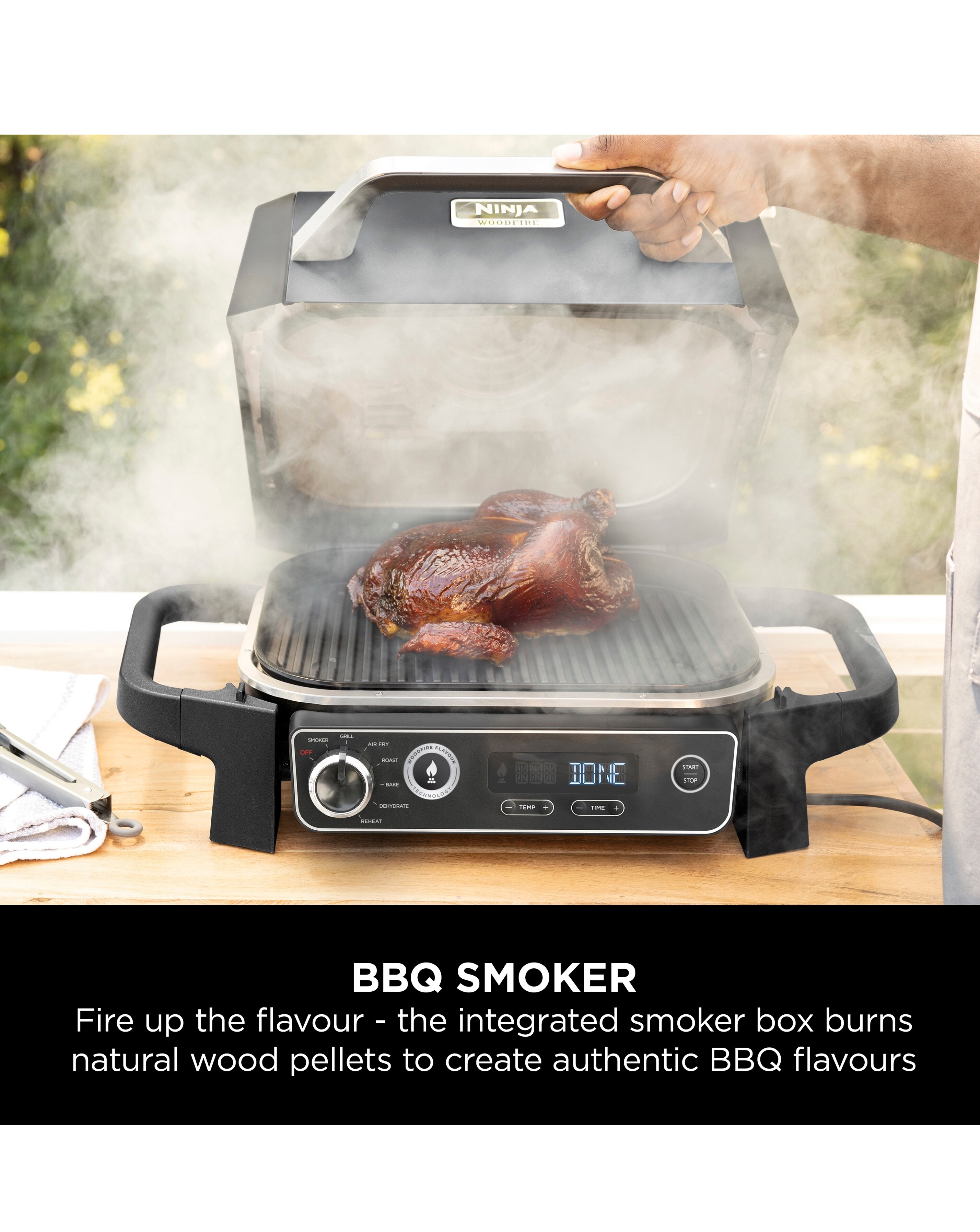 Ninja Woodfire Electric BBQ Grill & Smoker OG701UK | JD Williams