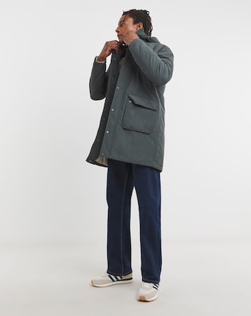 Charcoal Nylon Parka