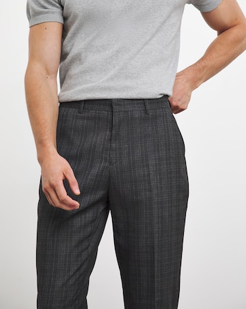 Charcoal Check Suit Trouser