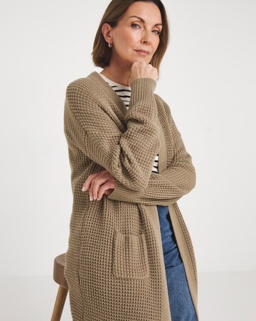 Chunky Knit Edge to Edge Cardigan