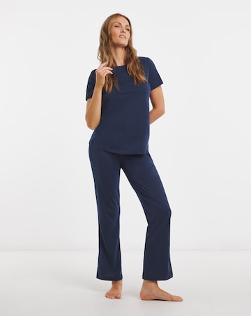 Pretty Secrets Back to Basics Pyjama Set Navy